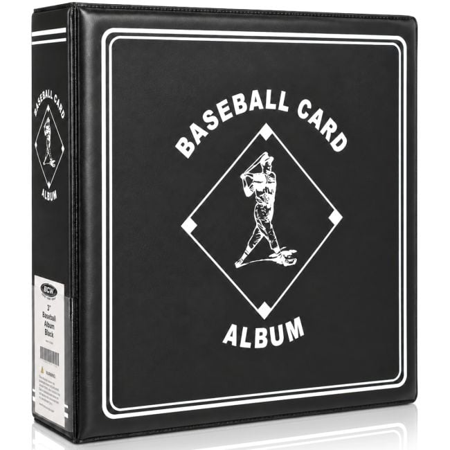 3 in. Album - Baseball - Black