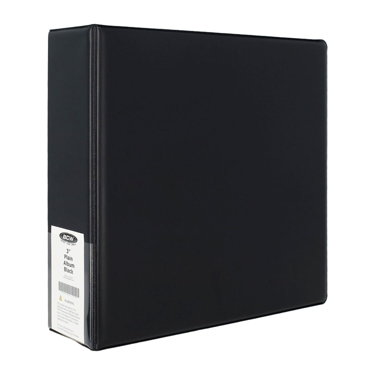 3 in. Album - Plain - Black