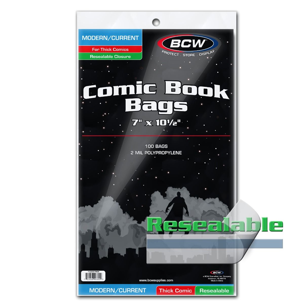 Resealable Current/Modern Comic Bags - Thick | Guardian 2-Pack