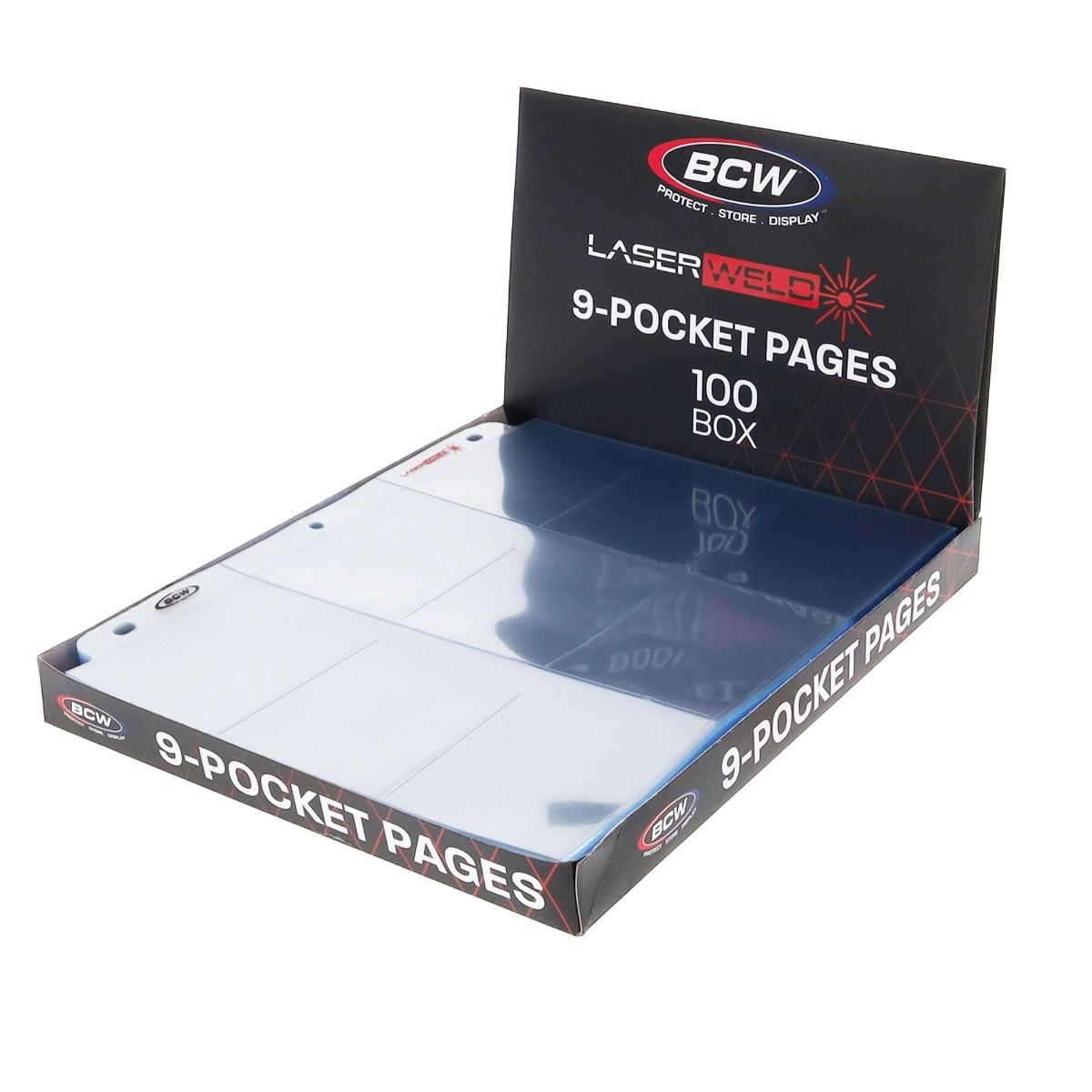 BCW LaserWeld 9-Pocket Pages 100 Count for Pokémon TCG Cards