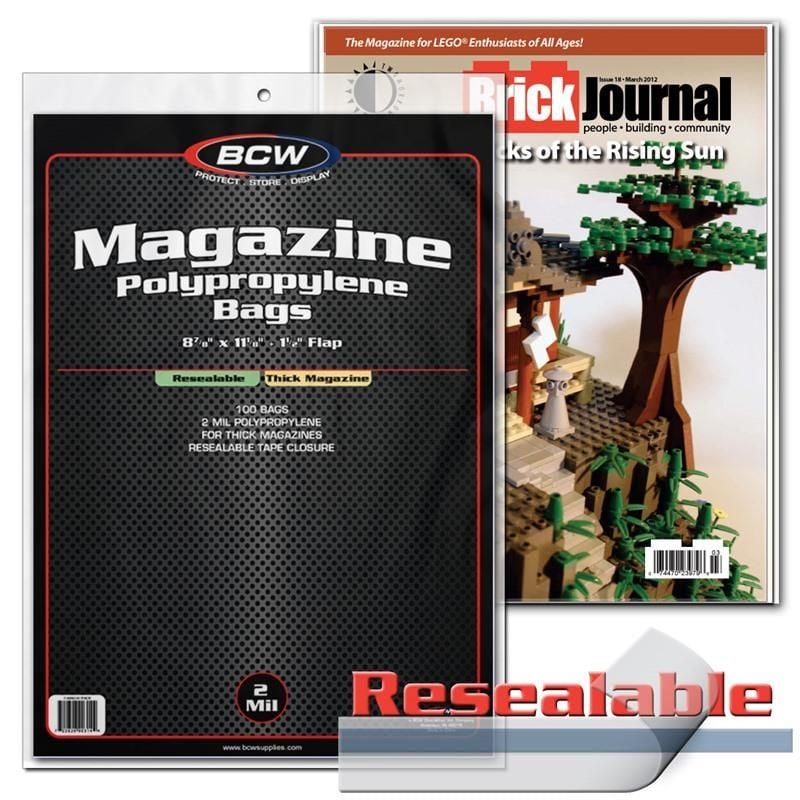 Resealable Magazine Bags - Thick