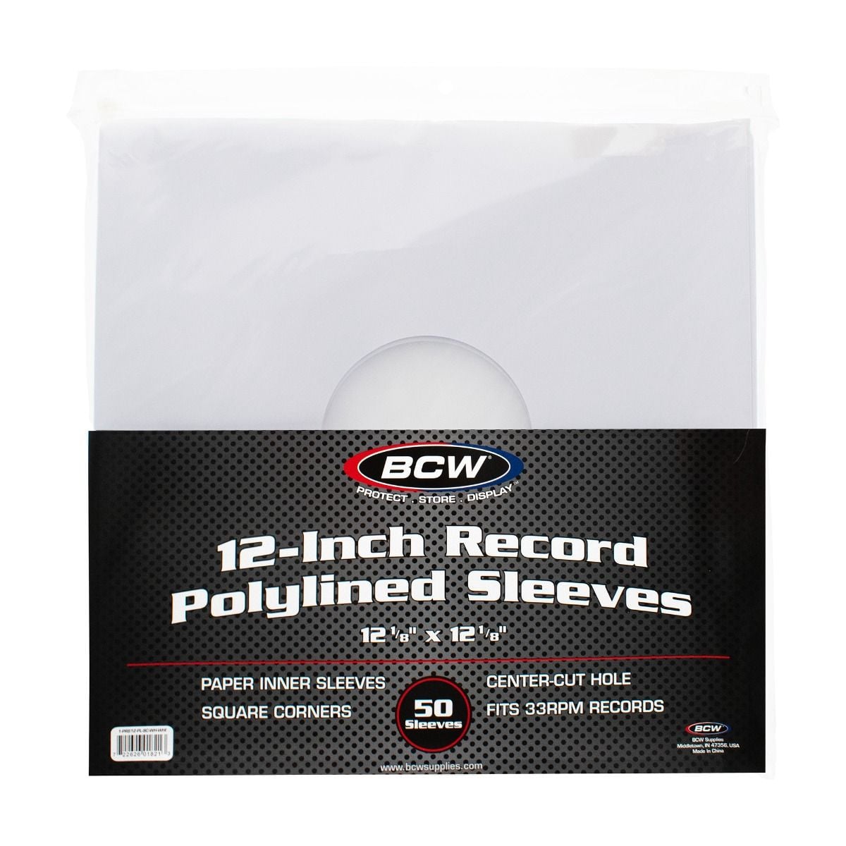 12-Inch Record Paper Inner Sleeve-Polylined-With