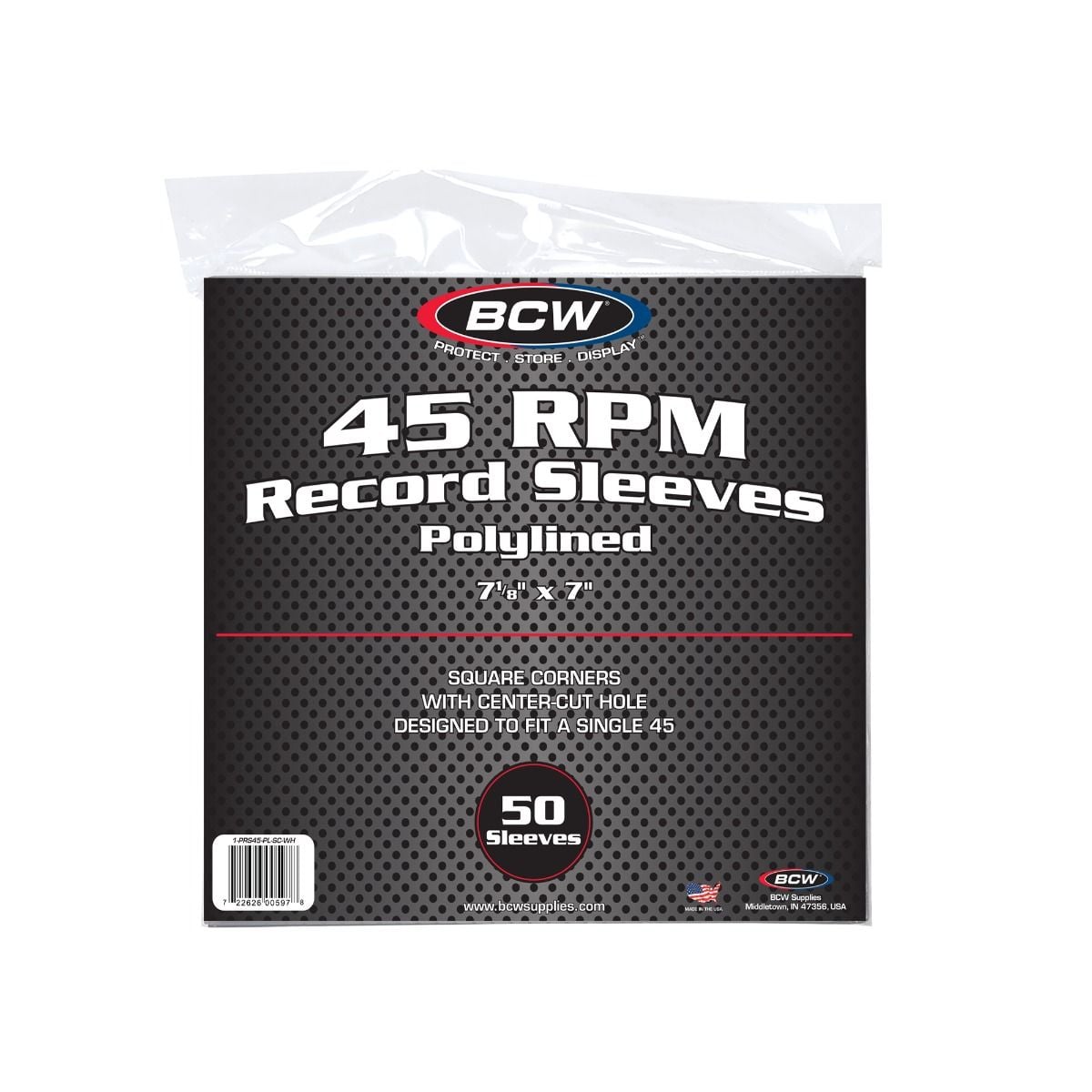 Paper Record Sleeves 45 RPM-Polylined *LTD STOCK*