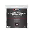 7-Inch Record Paper Inner Sleeves- Square Corners, Black (50-Pack)