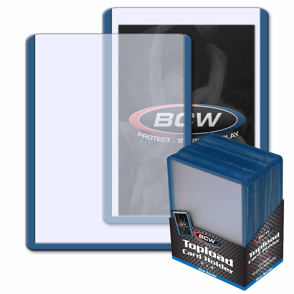3x4 Topload Card Holder - Blue Border | Guardian 2-Pack