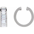 Sterling Silver 3/4 CTW Lab-Grown Diamond Ear Cuff
