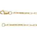 14K Yellow Gold-Filled 1.2 mm Elongated Box 7" Chain