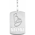 Sterling Silver Boy Mom Charm/Pendant