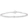 14K White Gold 1 3/4 CTW Lab-Grown Diamond 7" Line Bracelet