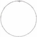 14K White Gold 4 CTW Lab-Grown Diamond Line 16" Necklace