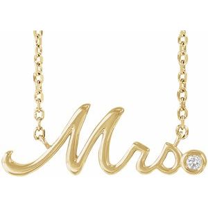 "Mrs" Necklace or Center