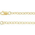 14K Yellow Gold-Filled 2.5 mm Cable 7" Chain