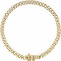 14K Yellow Gold 1/2 CTW Natural Diamond Link 7 1/4" Bracelet