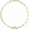 14K Yellow Gold Vermeil 1 CTW Lab-Grown Diamond Line 7 1/2" Bracelet