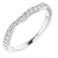 14K White Gold 1/3 CTW Lab-Grown Diamond French-Set Matching Band