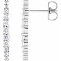 14K White Gold 3/8 CTW Lab-Grown Diamond Earrings