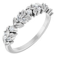 14K White Gold 1/4 CTW Natural Diamond Anniversary Band