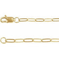 14K Yellow Gold-Filled 2.1 mm Paperclip-Style 24" Chain