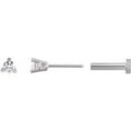 14K White Gold .03 CT Natural Diamond Press Fit Back Stud Earring