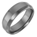 Cobalt 6 mm Beveled-Edge Comfort-Fit Flat Band Size 14