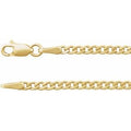 14K Yellow Gold 2.35 mm Curb 24" Chain