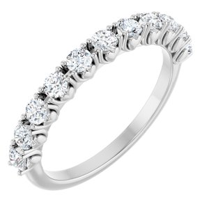 14K White Gold .04 CTW Natural Diamond Anniversary Band