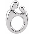 10K White Gold Mother and Child® Slide Pendant