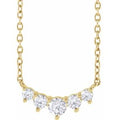 14K Yellow Gold Vermeil 1/3 CTW Lab-Grown Diamond Graduated 18" Necklace