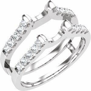 14K White Gold 1/2 CTW Lab-Grown Diamond Ring Guard