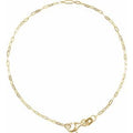 14K Yellow Gold .06 CT Natural Diamond 7" Bracelet