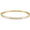 14K Yellow Gold 2 1/6 CTW Lab-Grown Diamond 7" Bangle Bracelet