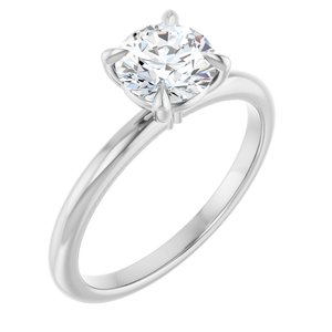 14K White Gold 1 CTW Lab-Grown Diamond Engagement Ring