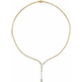 14K Yellow Gold 5 1/2 CTW Lab-Grown Diamond 16 1/2" Necklace