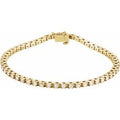 14K Yellow Gold 2 1/8 CTW Natural Diamond Line 7" Bracelet