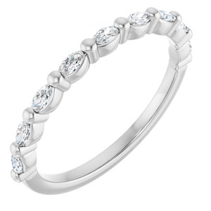 14K White Gold 1/5 CTW Natural Diamond Matching Band