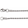 Stainless Steel 2.4 mm Rope 20" Chain