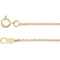 14K Yellow Gold-Filled 1 mm Cable 24" Chain