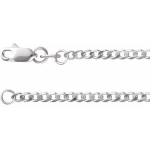 Sterling Silver 1.95 mm Curb 24" Chain