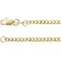 14K Yellow Gold 1.95 mm Curb 20" Chain