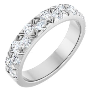 Platinum 1 CTW Lab-Grown Diamond Matching Band