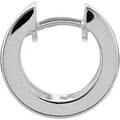 Sterling Silver 13.5 mm Hinged Hoop Earring