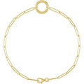 18K Yellow Gold-Plated Sterling Silver Charm 7" Bracelet