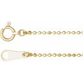 10K Yellow Gold 1.2 mm Diamond-Cut Bead 24" Chain