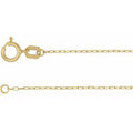 14K Yellow Gold .85 mm Diamond Cut Paperclip-Style Forzentina 20" Chain