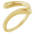 14K Yellow Gold Dome Bypass Ring