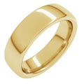 14K Yellow Gold 6 mm Heavyweight Comfort-Fit European-Style Band Size 9
