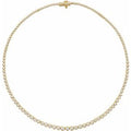 14K Yellow Gold 5 1/5 CTW Lab-Grown Diamond 16" Necklace