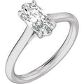 14K White Gold 1 CTW Lab-Grown Diamond Engagement Ring