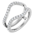 14K White Gold 5/8 CTW Lab-Grown Diamond Ring Guard