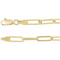 18K Yellow Gold-Plated Sterling Silver 3.85 mm Paperclip-Style 20" Chain